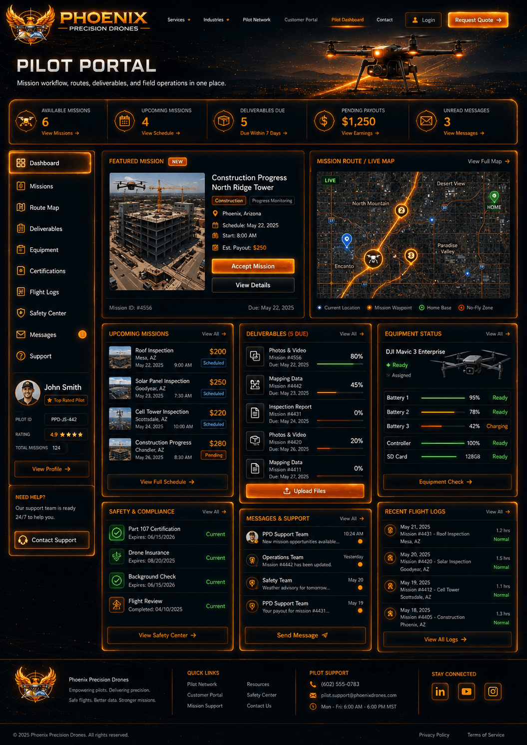 Pilot portal preview